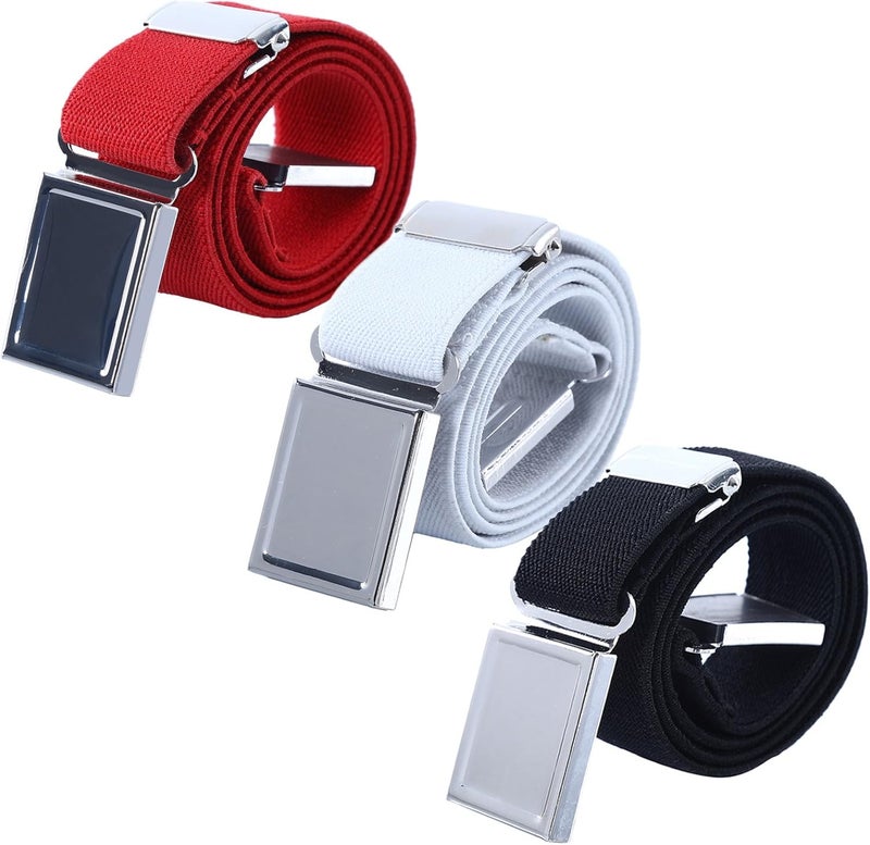 AWAYTR 3 PCS Kids Adjustable Magnetic Belts - Easy to Use Magnetic Buckle Belt for Boys and Girls - Image 1